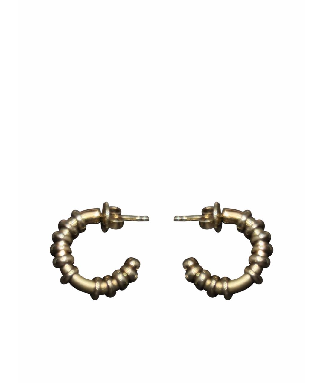 BOTTEGA VENETA Золотые металлические серьги, фото 1