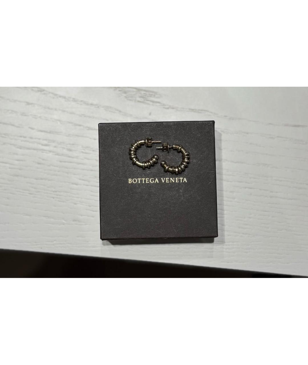 BOTTEGA VENETA Золотые металлические серьги, фото 2