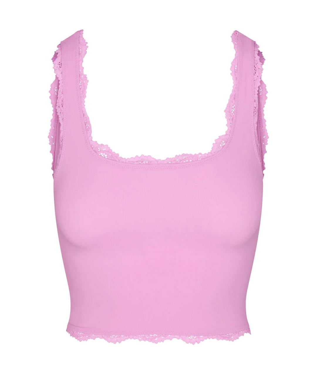 SKIMS Розовая майка, фото 1