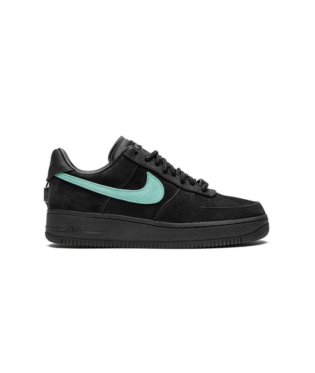NIKE Черные замшевые низкие кроссовки / кеды, фото 1