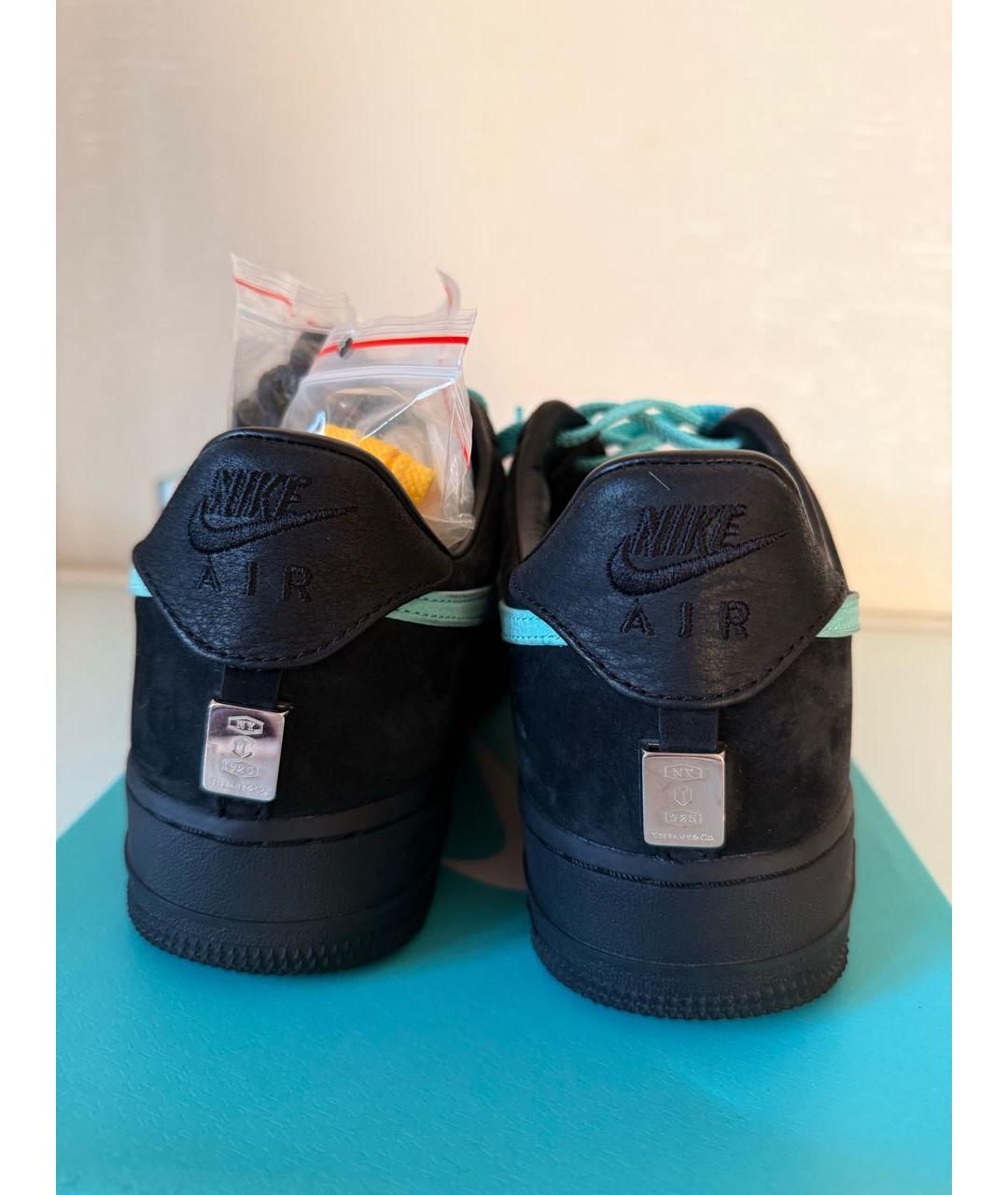 NIKE Черные замшевые низкие кроссовки / кеды, фото 5