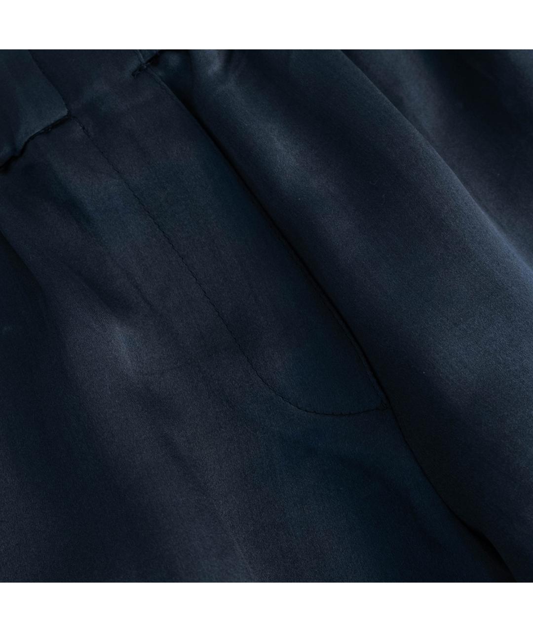 BRUNELLO CUCINELLI Темно-синие шелковые шорты, фото 5