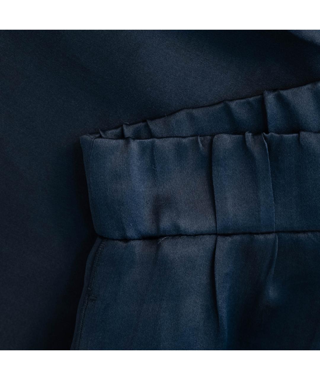 BRUNELLO CUCINELLI Темно-синие шелковые шорты, фото 4