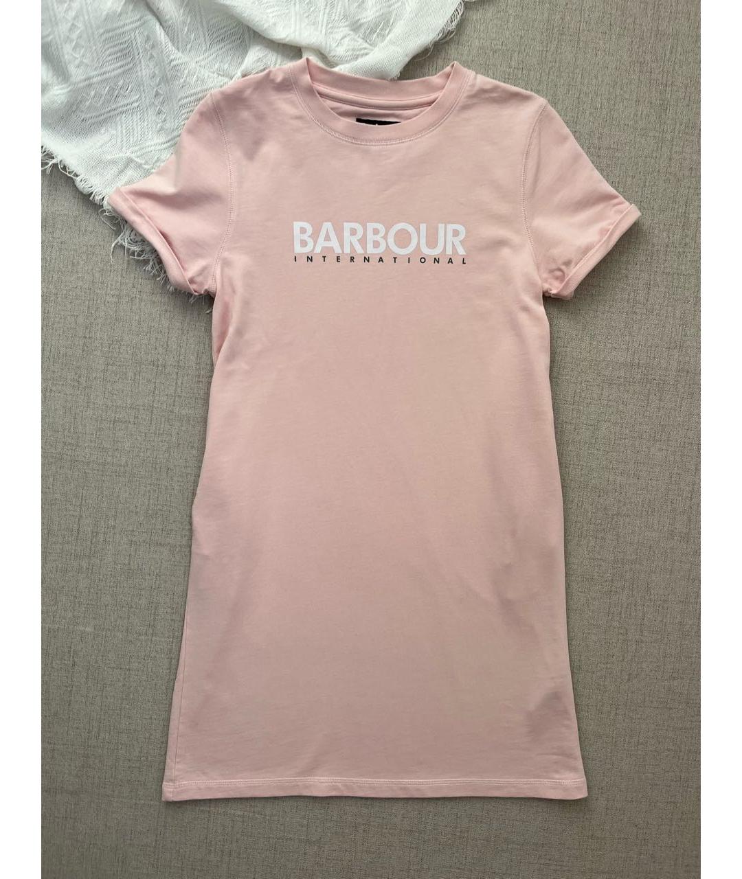 BARBOUR Коралловое хлопковое повседневное платье, фото 8