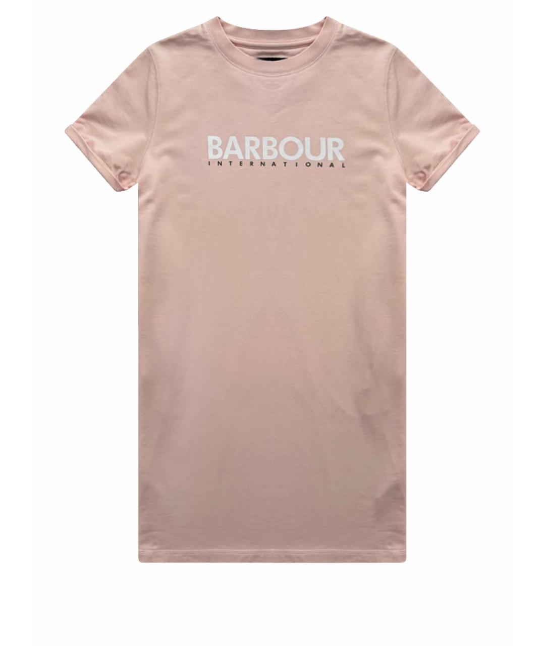 BARBOUR Коралловое хлопковое повседневное платье, фото 1