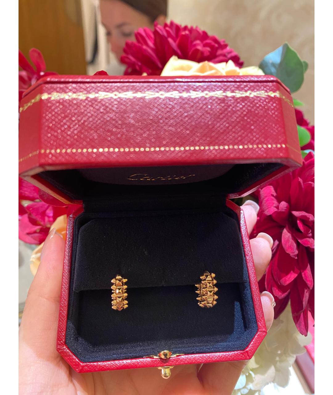 CARTIER Золотые серьги из розового золота, фото 3