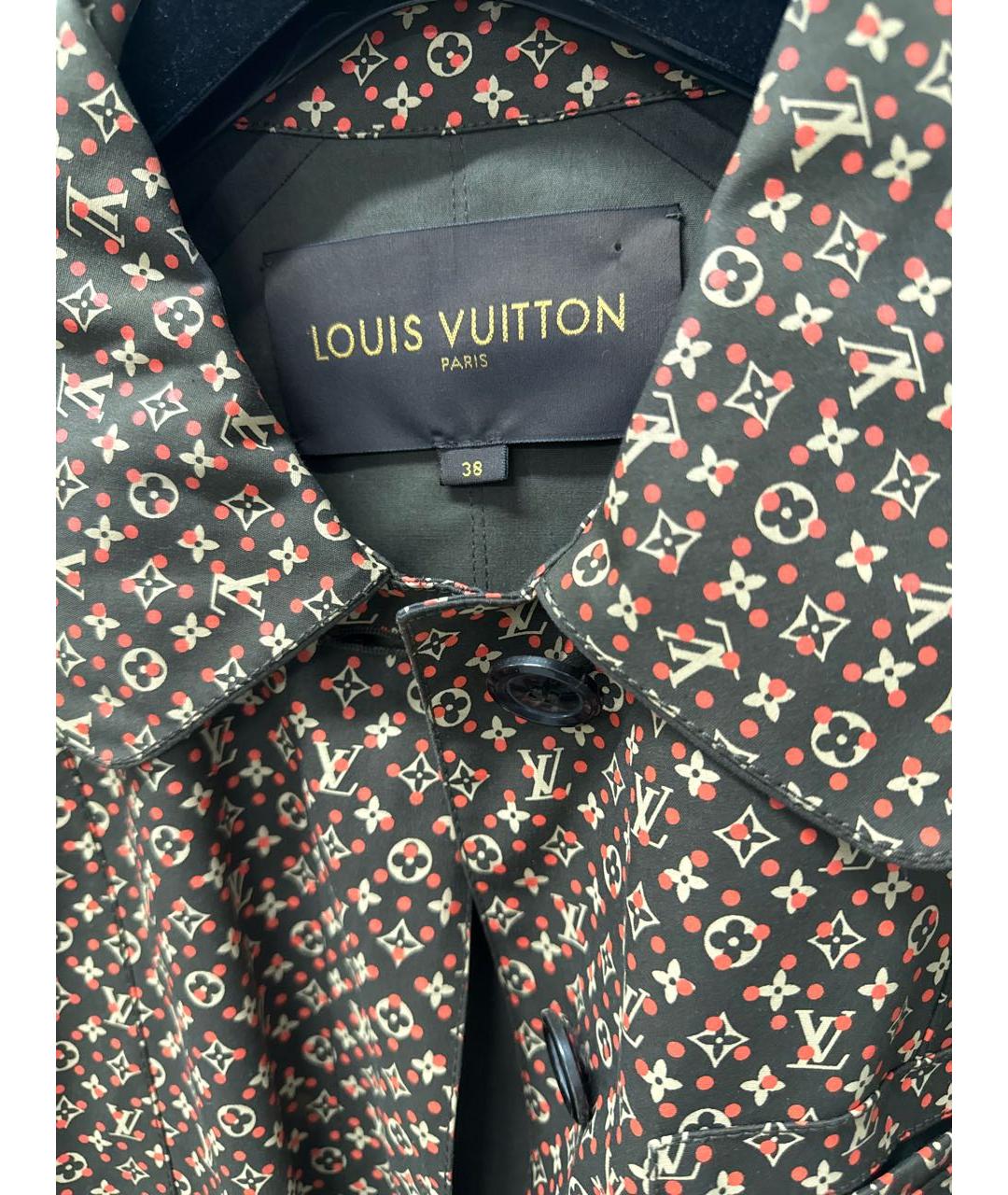 LOUIS VUITTON Коричневый хлопковый тренч/плащ, фото 3