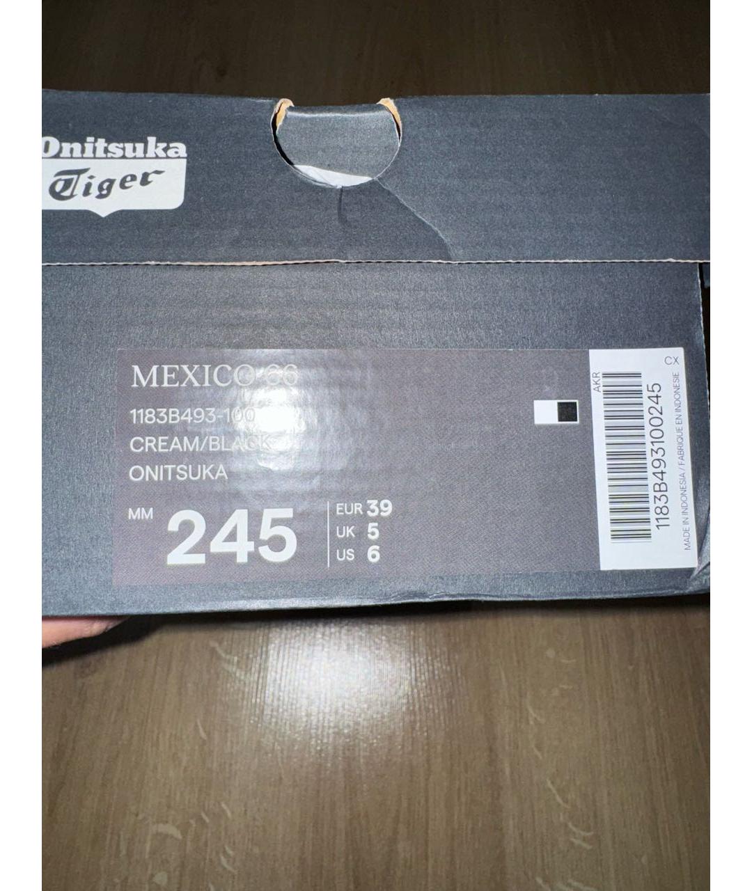 ONITSUKA TIGER Бежевые кожаные кроссовки, фото 7