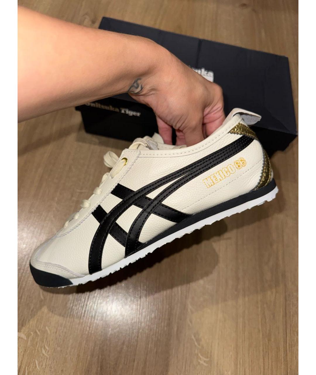 ONITSUKA TIGER Бежевые кожаные кроссовки, фото 5