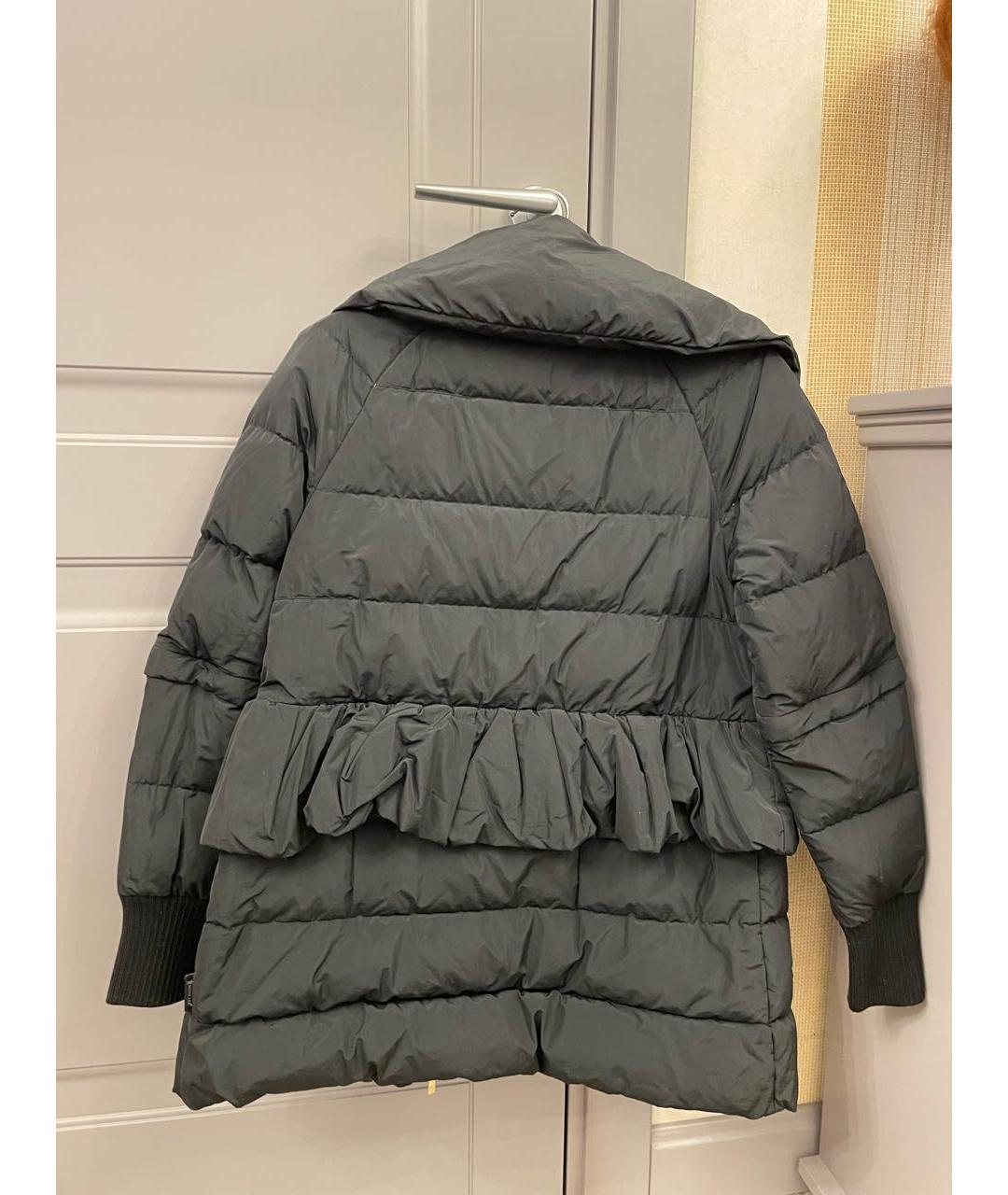 MONCLER Черный полиэстеровый пуховик, фото 2