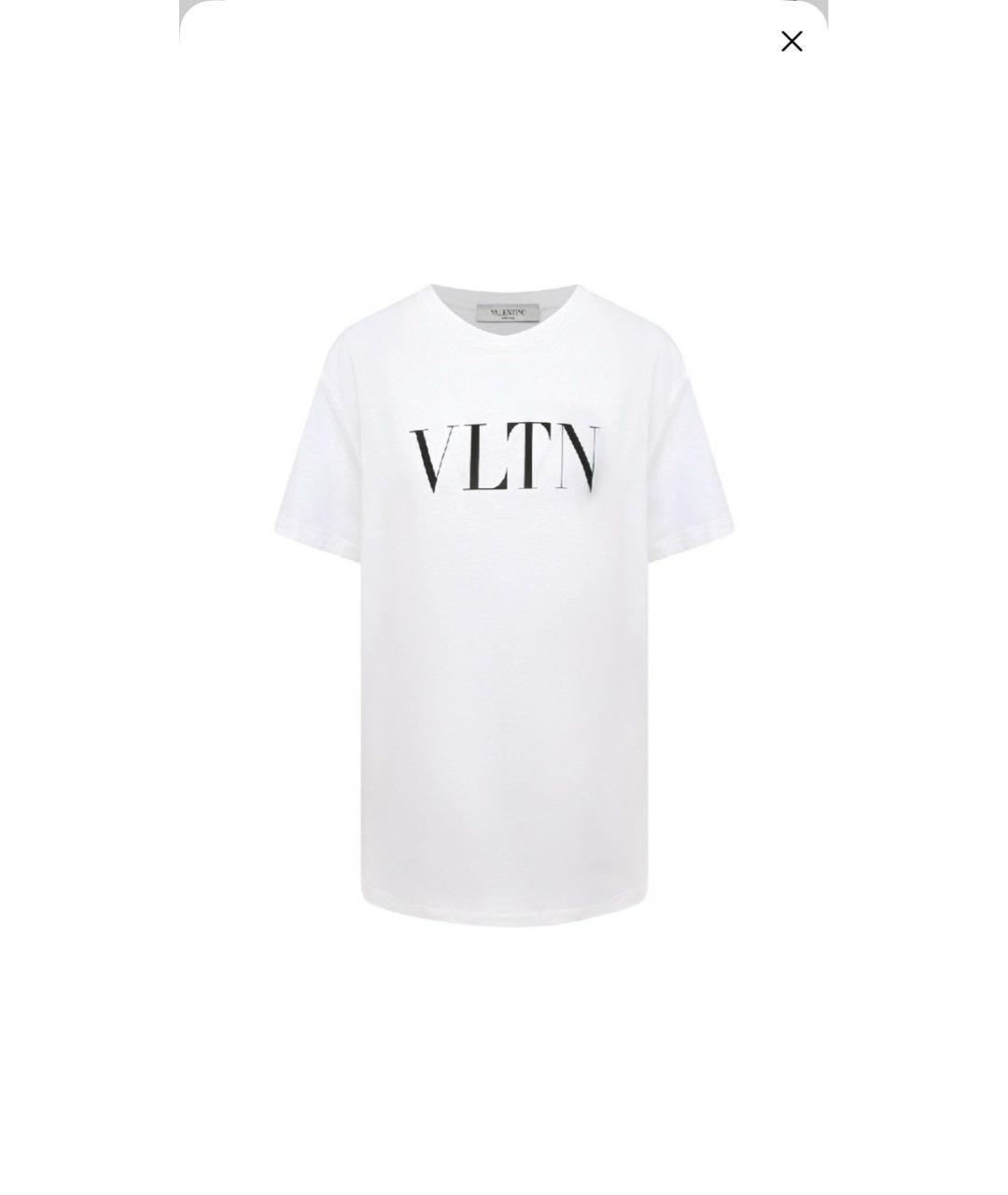 VALENTINO Белая хлопковая футболка, фото 8