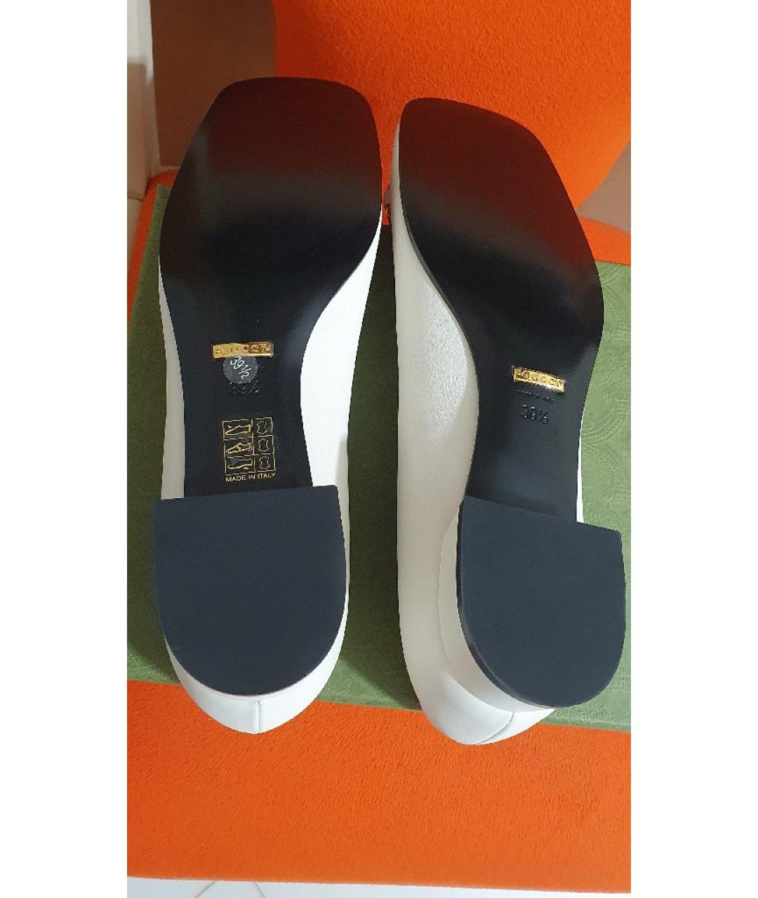 GUCCI Кожаные балетки, фото 7