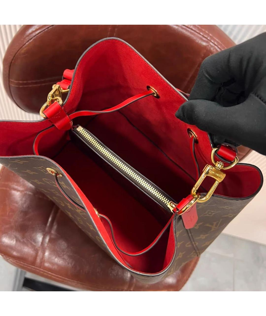 LOUIS VUITTON Коричневая сумка тоут, фото 8