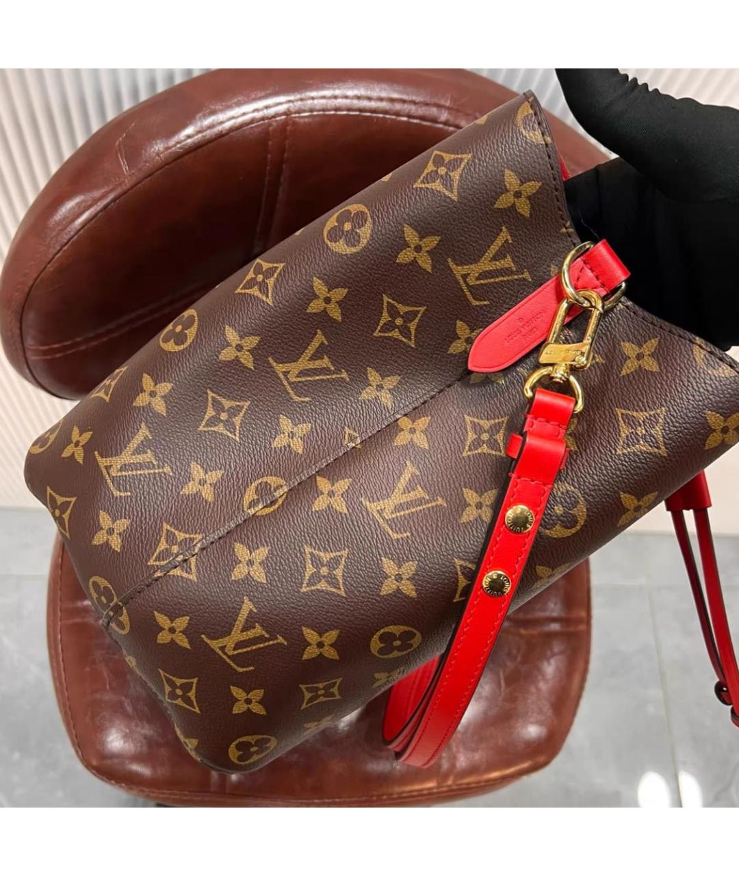 LOUIS VUITTON Коричневая сумка тоут, фото 4