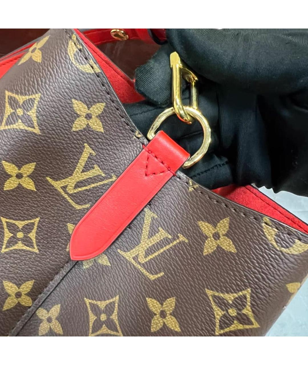 LOUIS VUITTON Коричневая сумка тоут, фото 7