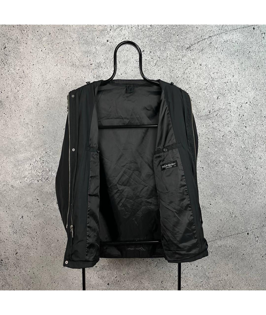 SAINT LAURENT Черная куртка, фото 2