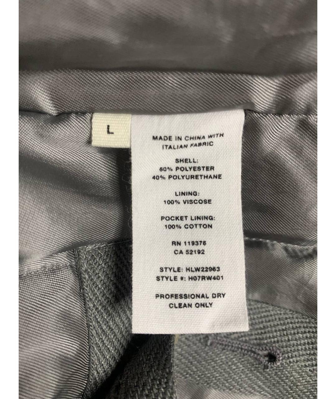 HELMUT LANG Серебряная полиэстеровая куртка, фото 8