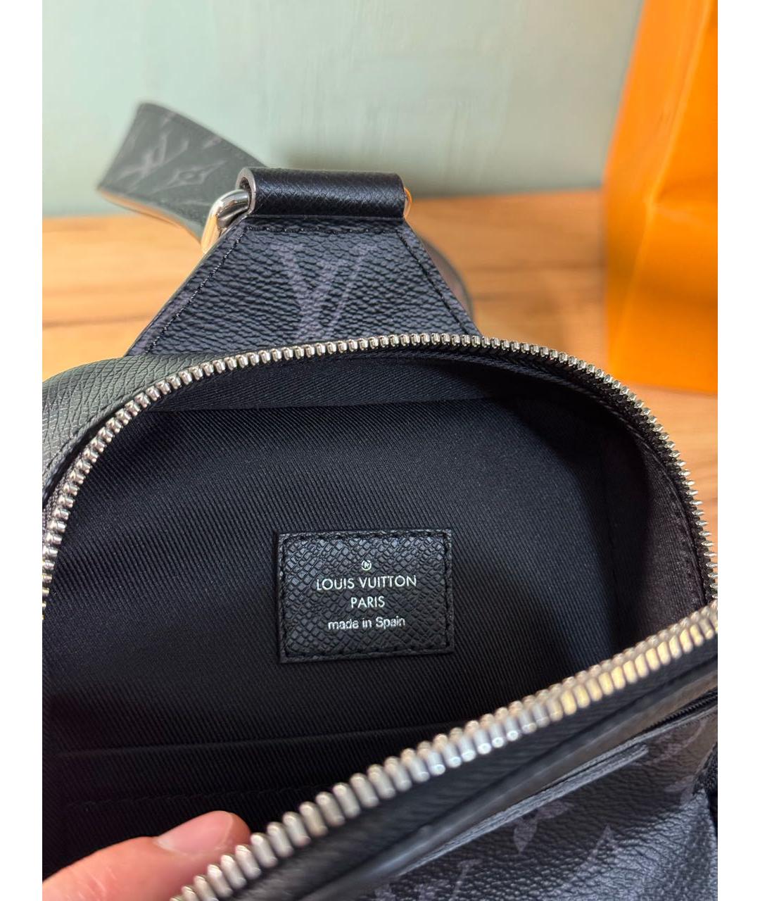 LOUIS VUITTON Черная сумка на плечо, фото 4