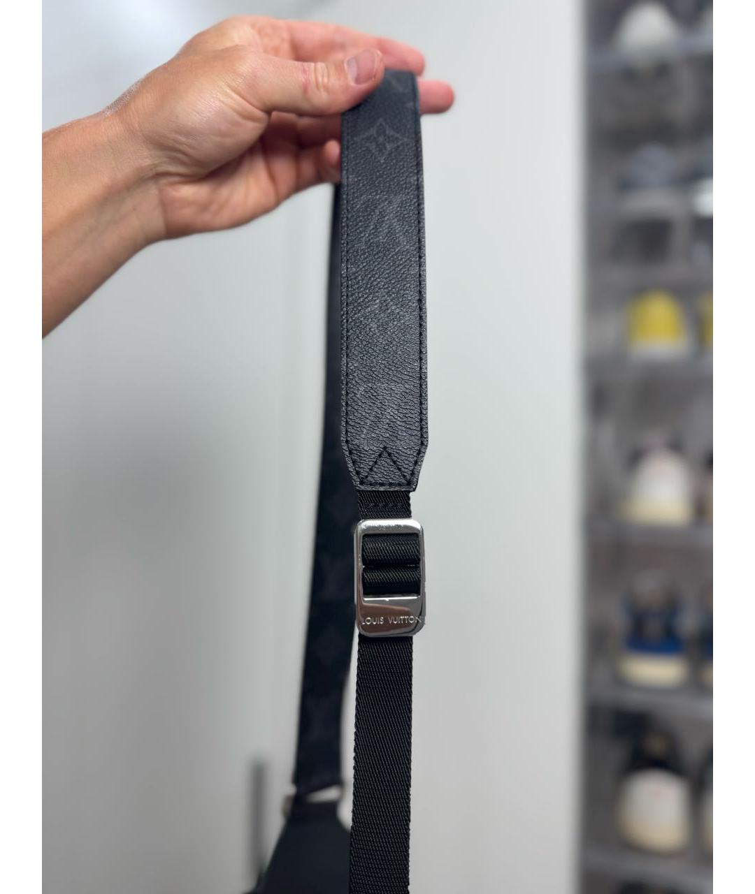 LOUIS VUITTON Черная сумка на плечо, фото 6