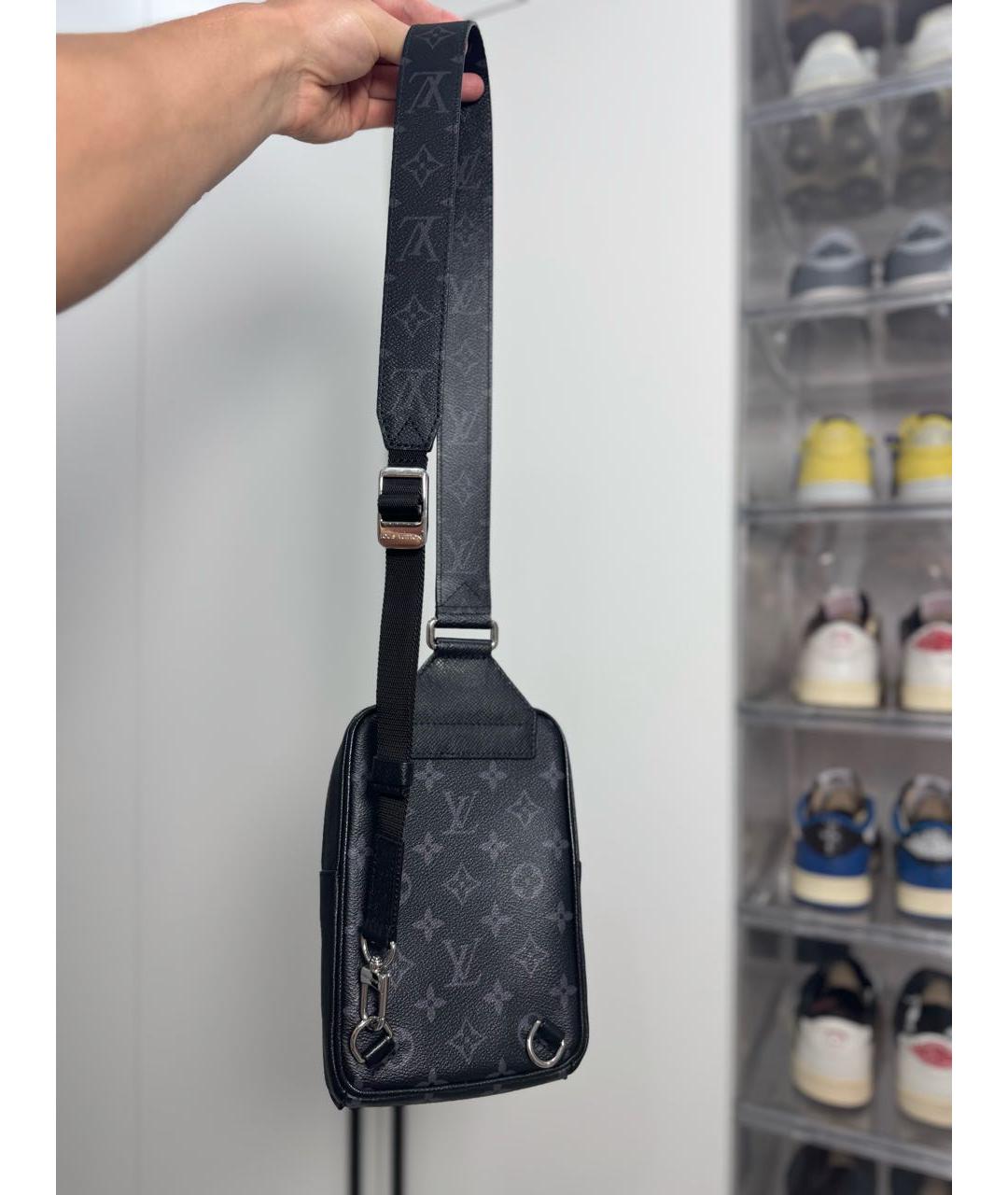 LOUIS VUITTON Черная сумка на плечо, фото 3