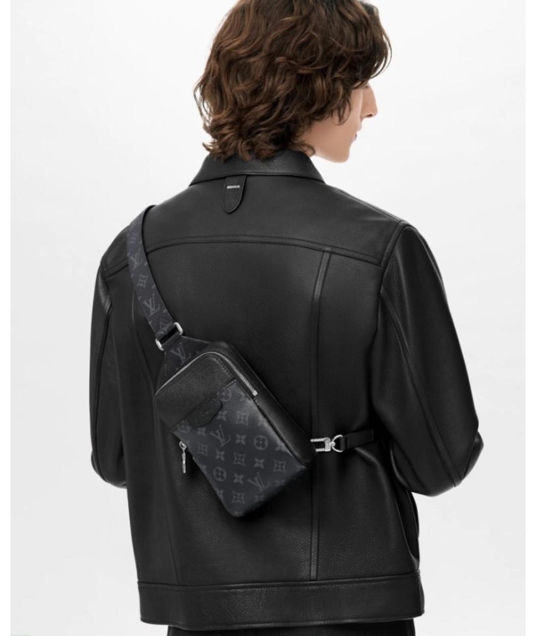 LOUIS VUITTON Черная сумка на плечо, фото 8