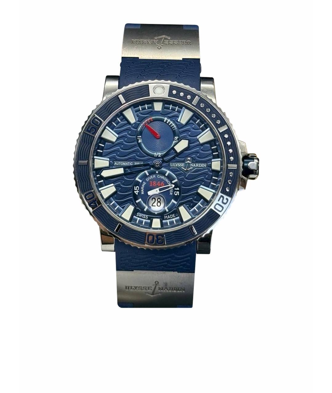 Ulysse Nardin Синие металлические часы, фото 1