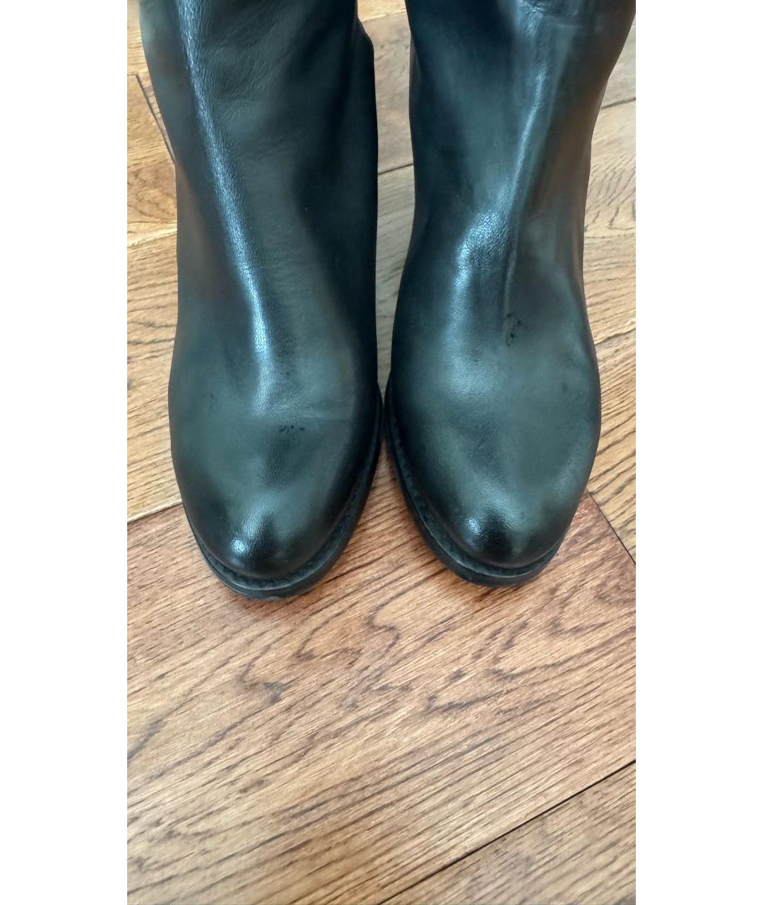 STUART WEITZMAN Черные кожаные сапоги, фото 3