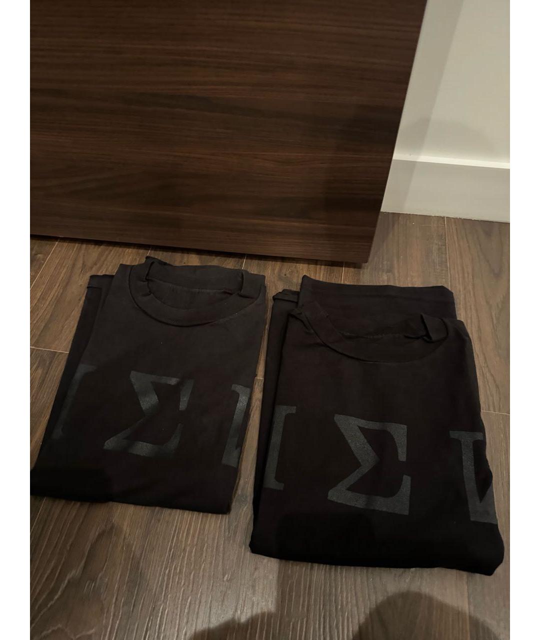 YEEZY Черная хлопковая футболка, фото 2