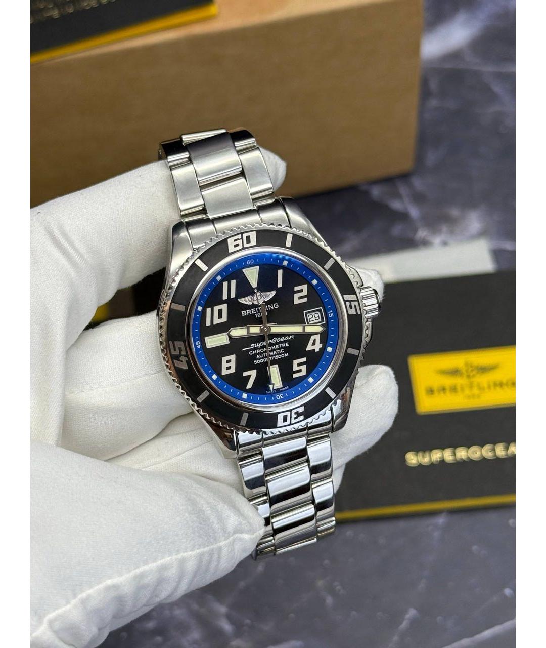 BREITLING Синие часы, фото 5