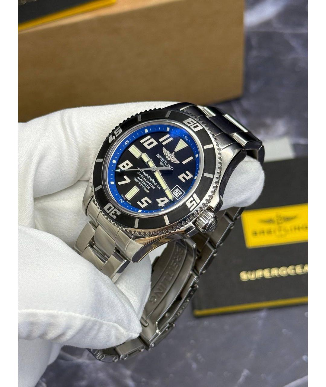 BREITLING Синие часы, фото 4