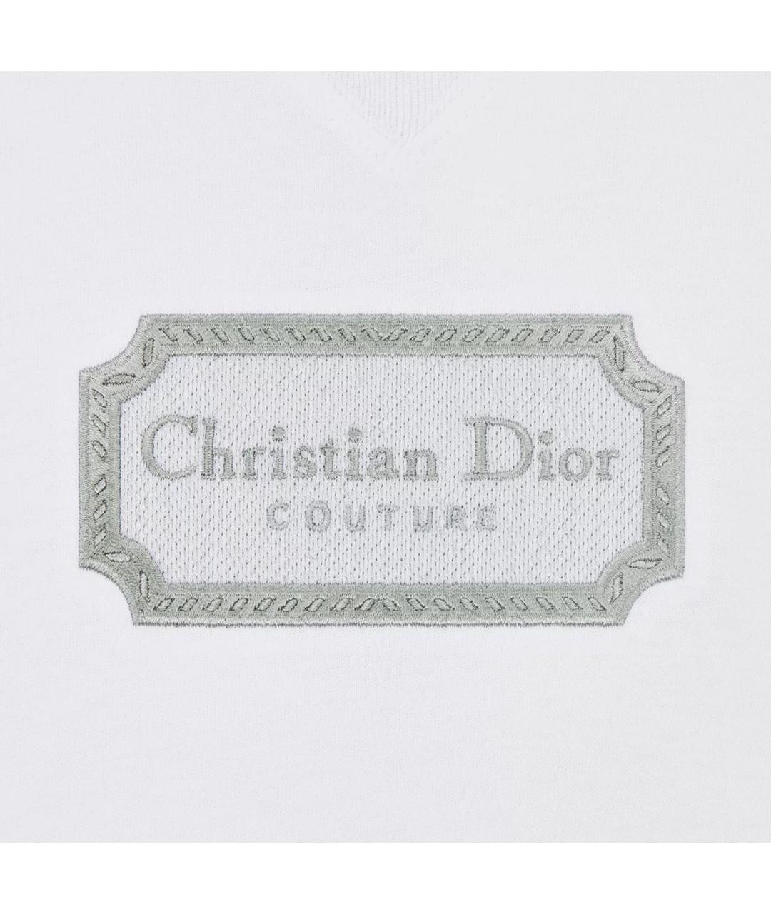 CHRISTIAN DIOR Белая хлопковая детская футболка, фото 3