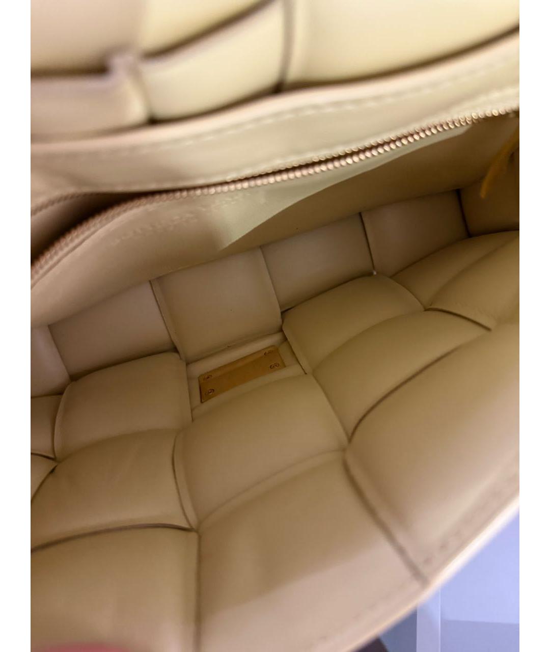 BOTTEGA VENETA Желтая кожаная сумка с короткими ручками, фото 7