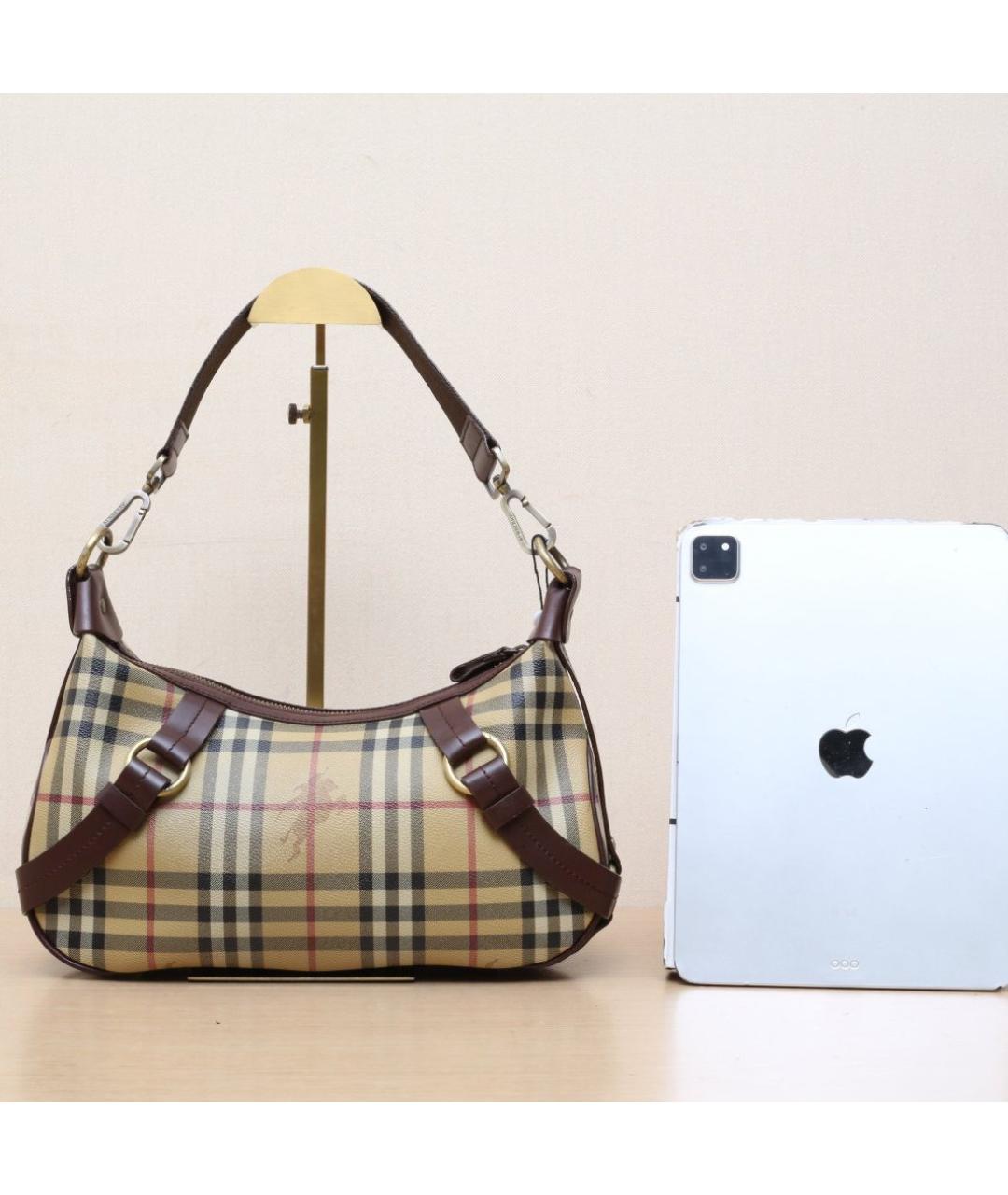 BURBERRY Коричневая сумка через плечо, фото 7