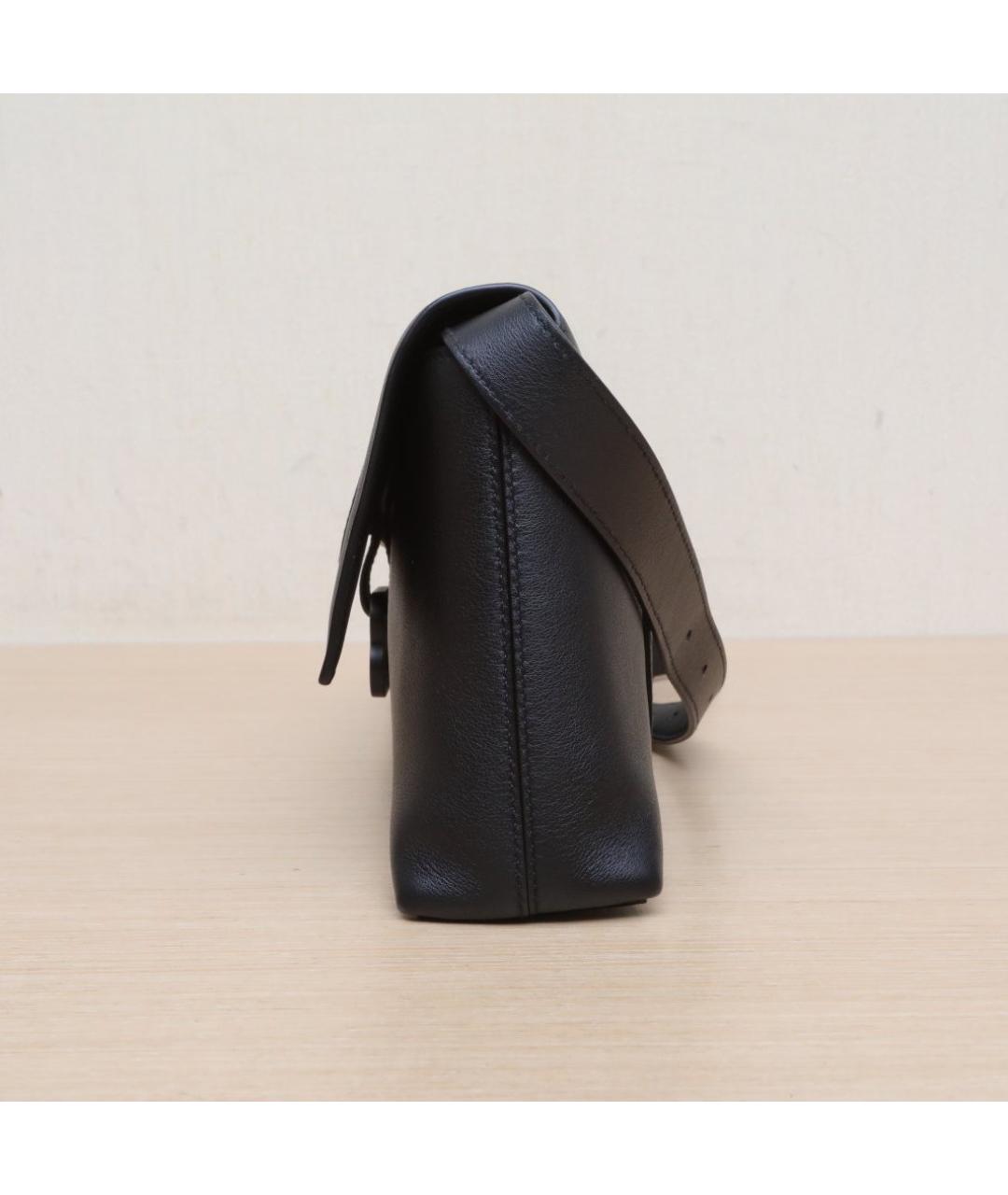 BALENCIAGA Черная кожаная сумка через плечо, фото 5