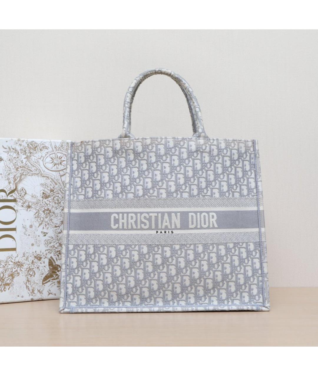 CHRISTIAN DIOR Голубая сумка с короткими ручками, фото 2