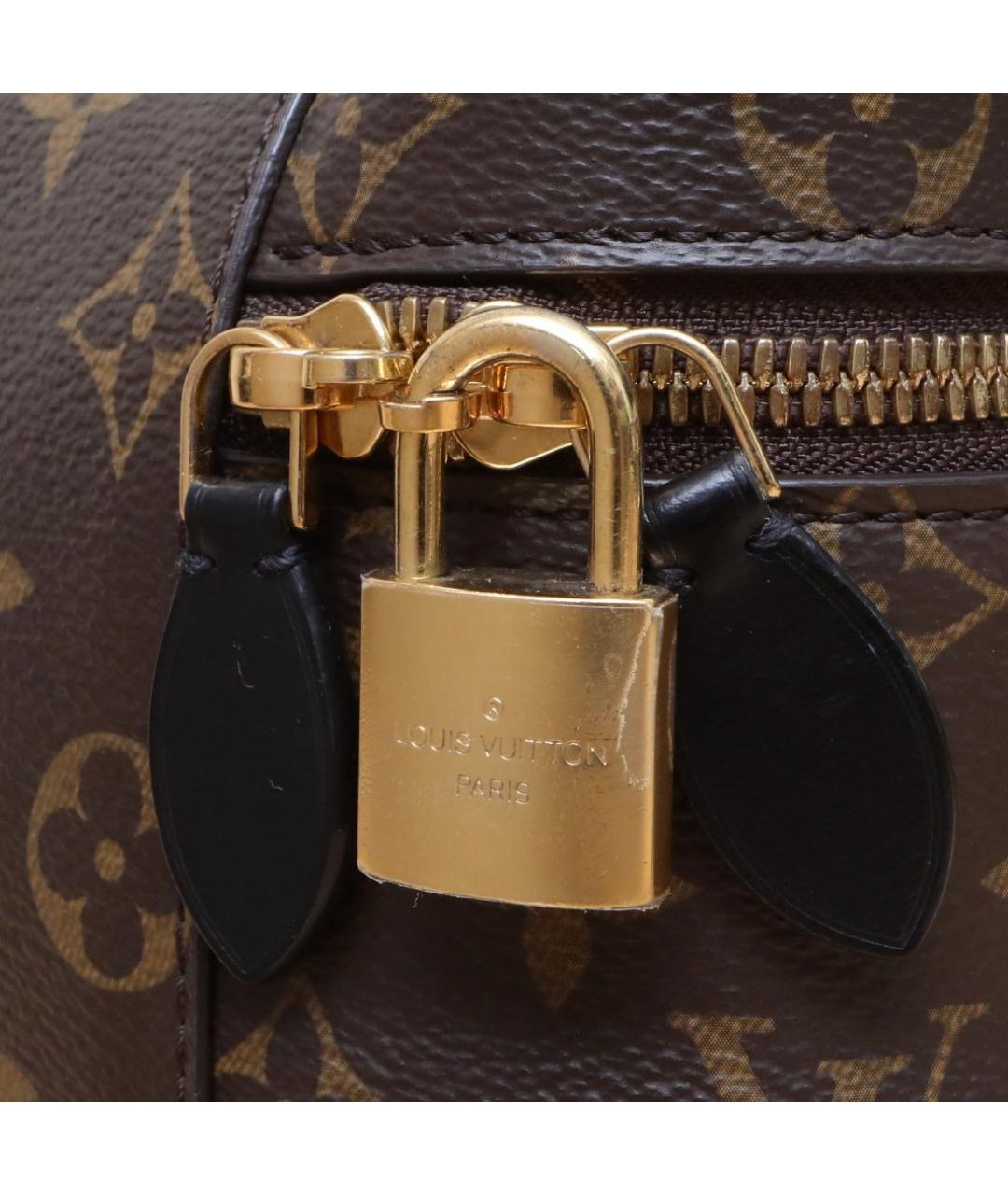 LOUIS VUITTON Коричневая кожаная сумка через плечо, фото 8