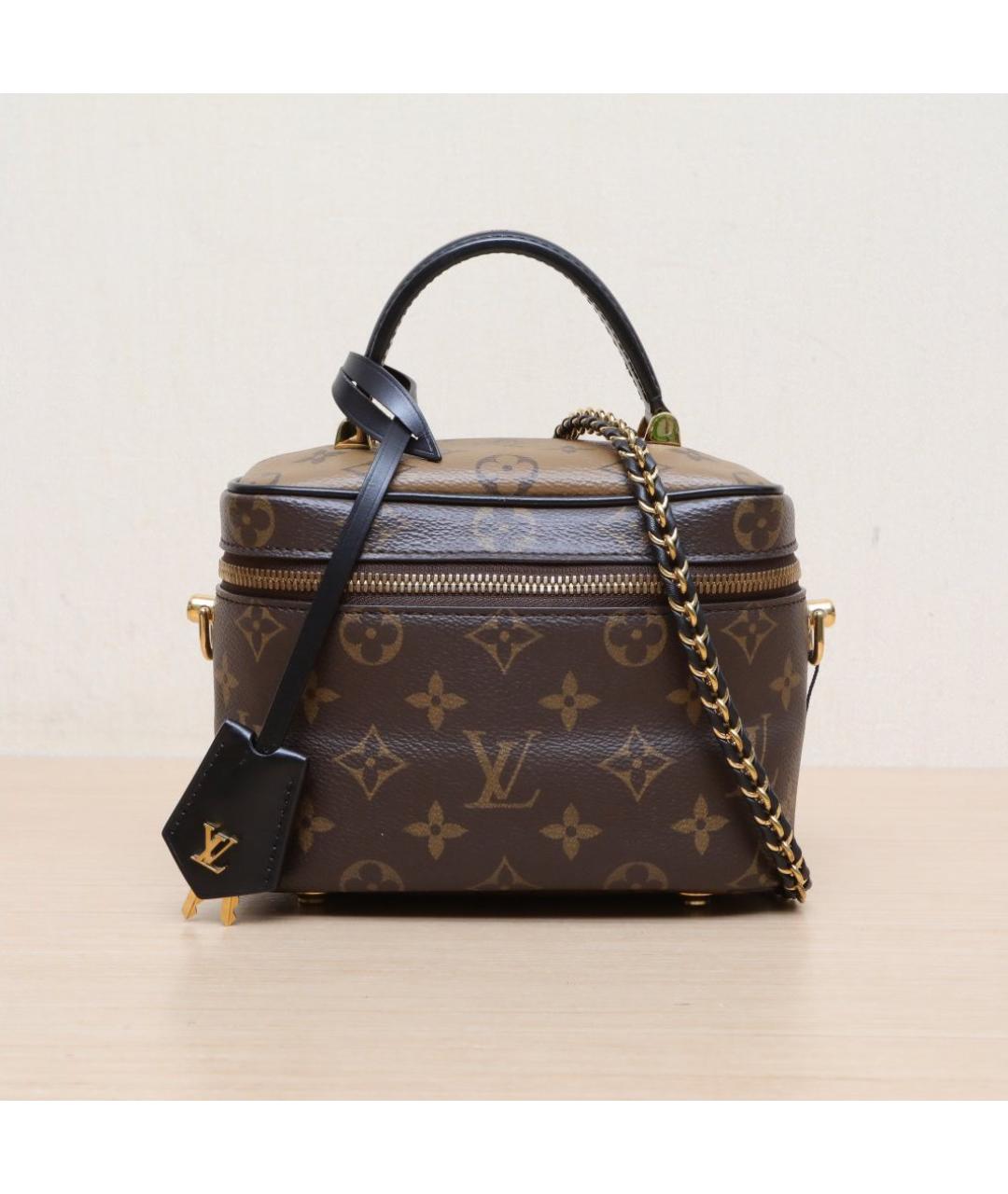 LOUIS VUITTON Коричневая кожаная сумка через плечо, фото 3