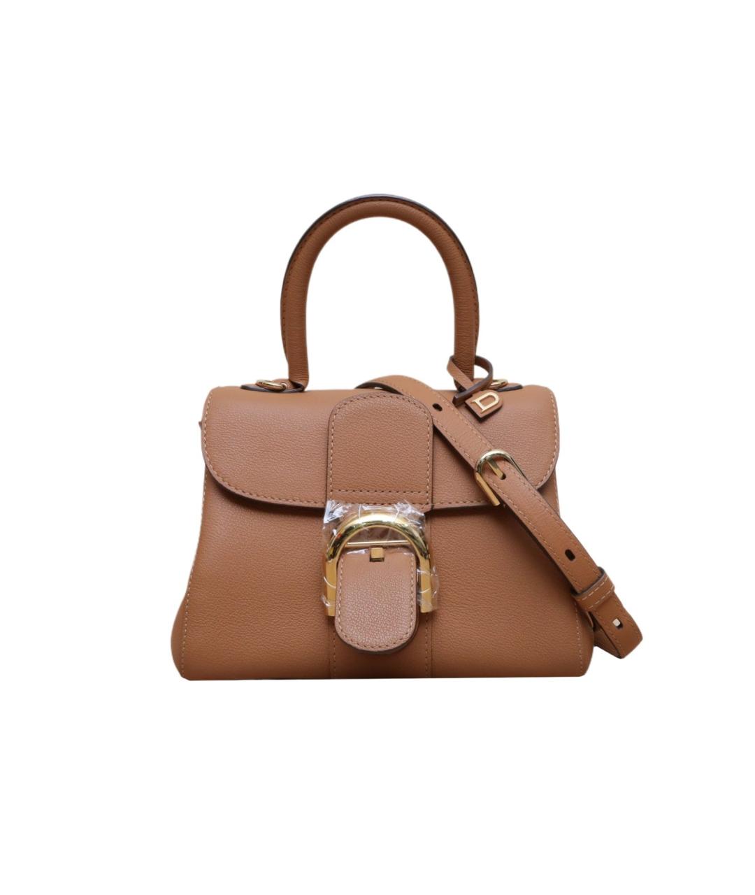 DELVAUX Коричневая кожаная сумка через плечо, фото 1