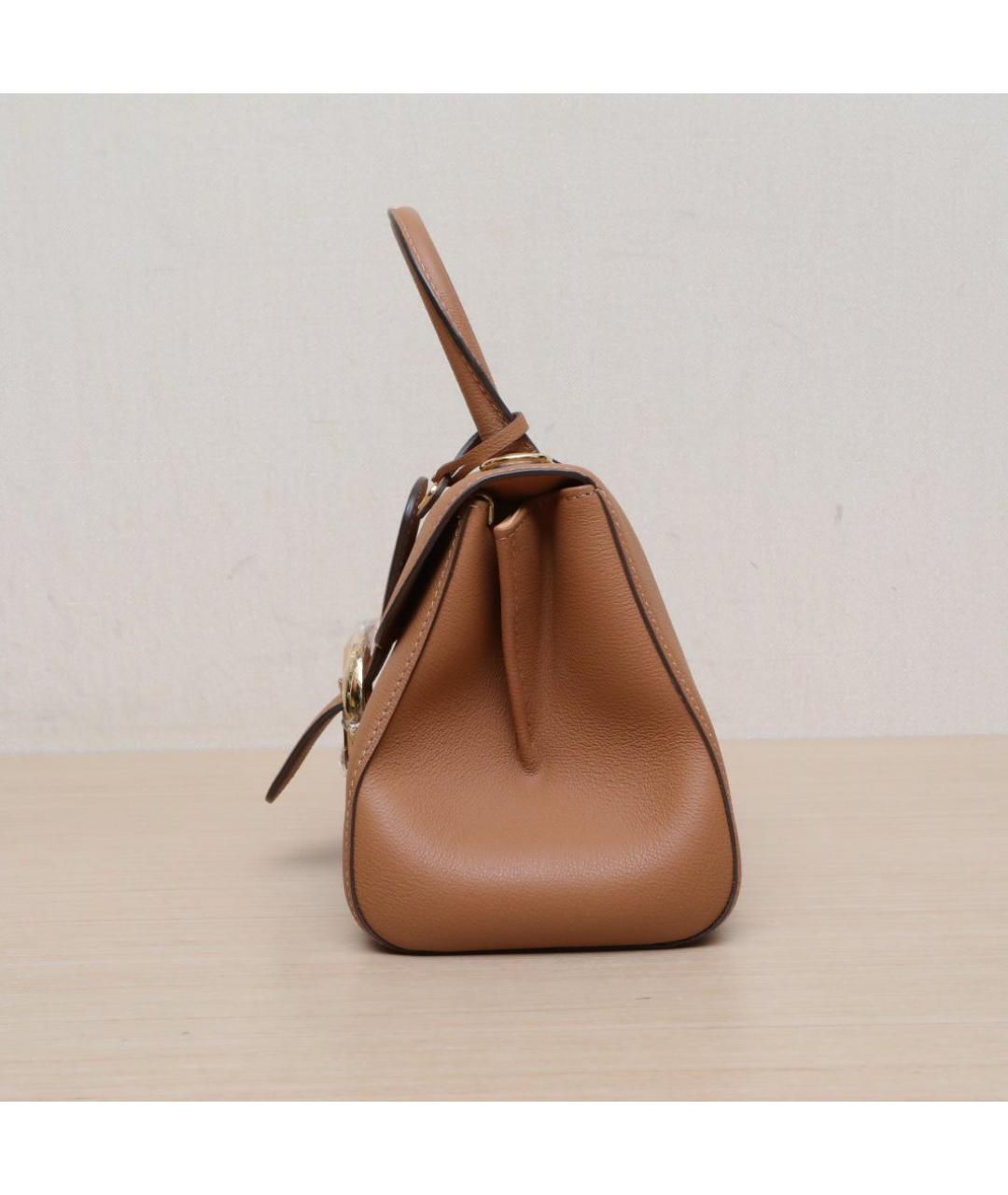 DELVAUX Коричневая кожаная сумка через плечо, фото 5