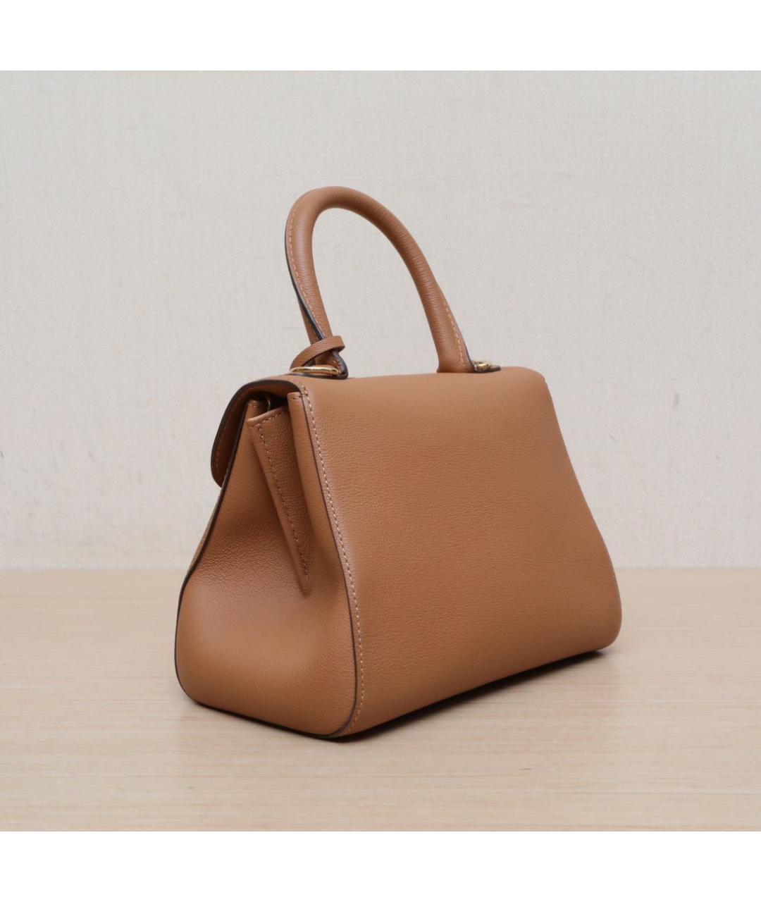 DELVAUX Коричневая кожаная сумка через плечо, фото 6