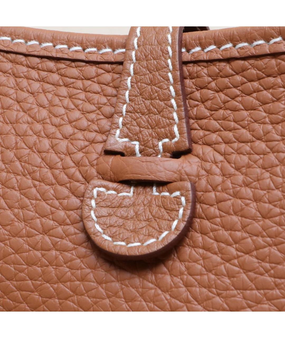 HERMES Коричневая кожаная сумка через плечо, фото 8