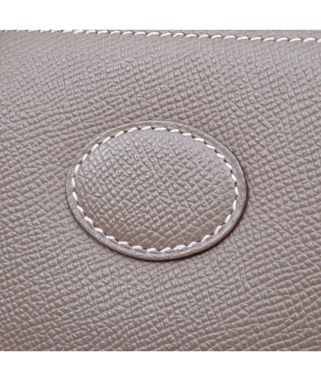 HERMES Коричневая кожаная сумка через плечо, фото 8