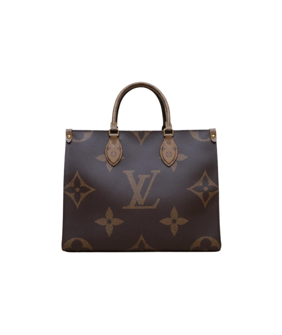 LOUIS VUITTON Коричневая кожаная сумка через плечо, фото 1