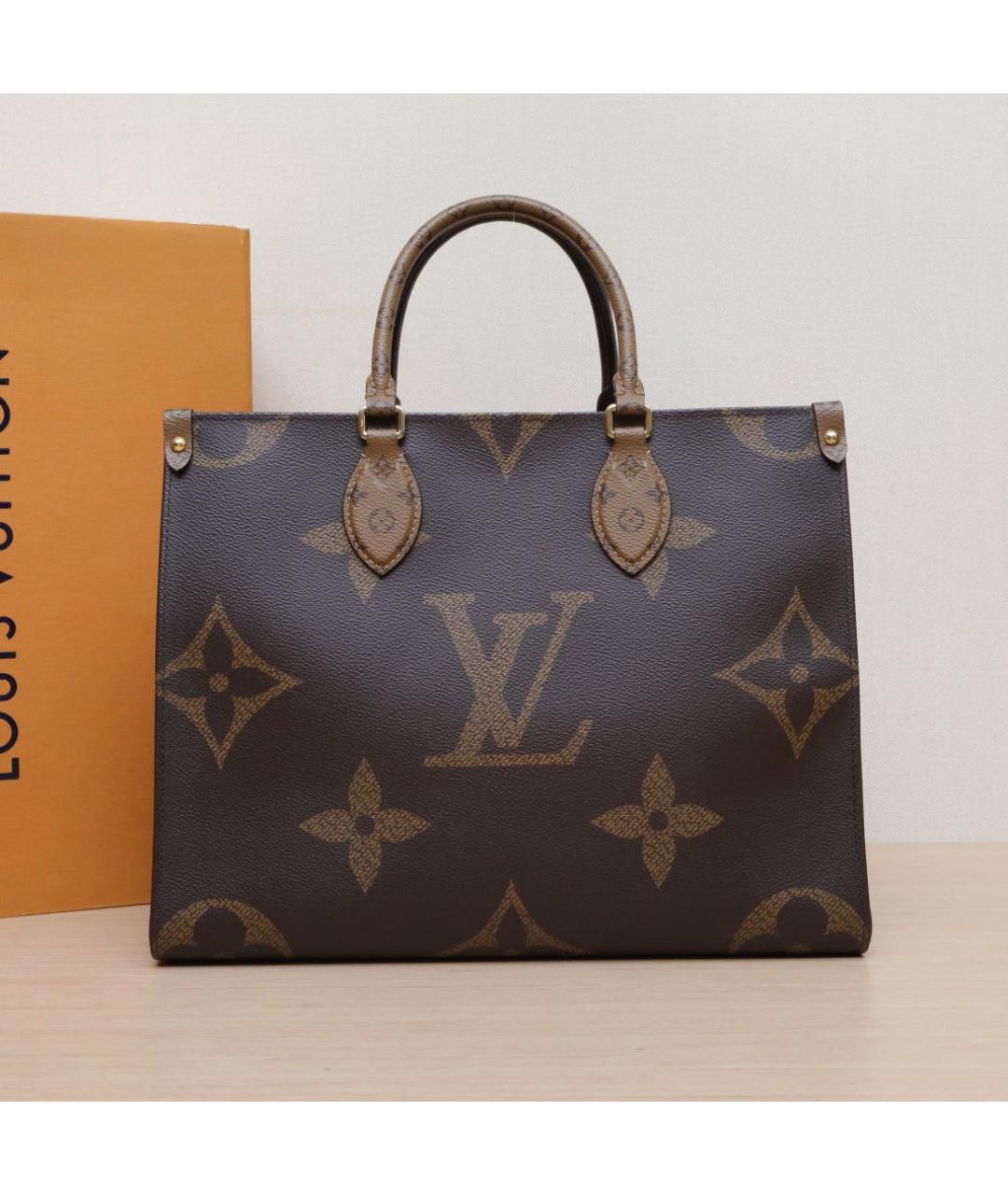 LOUIS VUITTON Коричневая кожаная сумка через плечо, фото 2