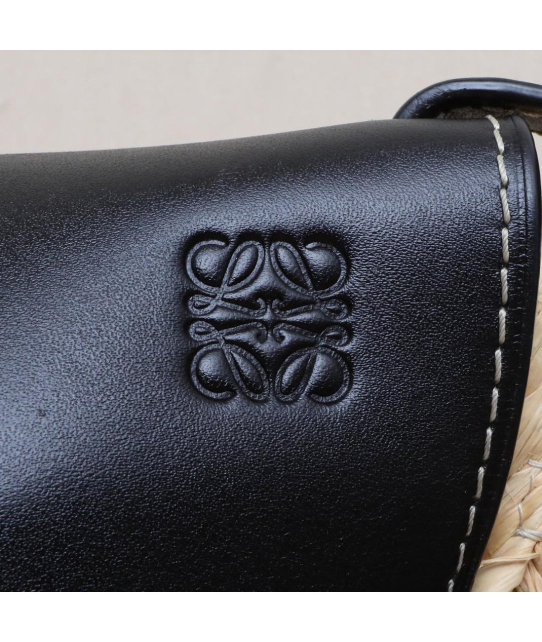 LOEWE Черная кожаная сумка через плечо, фото 8
