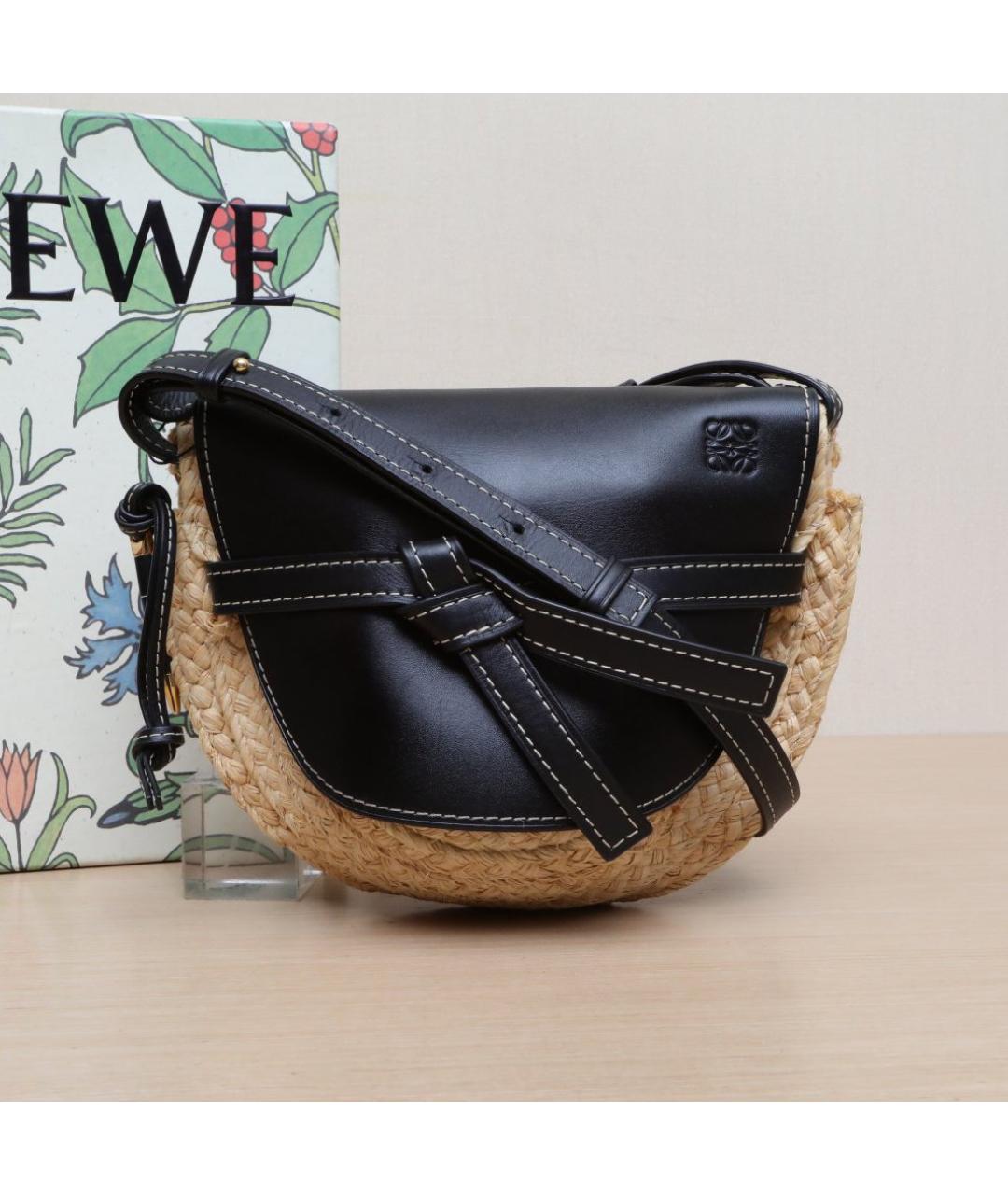 LOEWE Черная кожаная сумка через плечо, фото 2