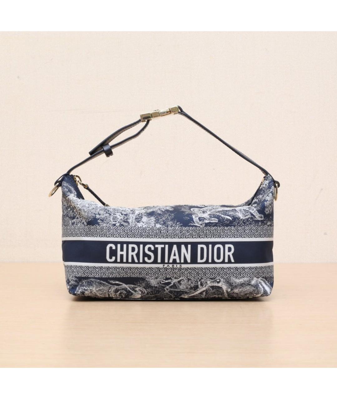 CHRISTIAN DIOR Синяя сумка через плечо, фото 3