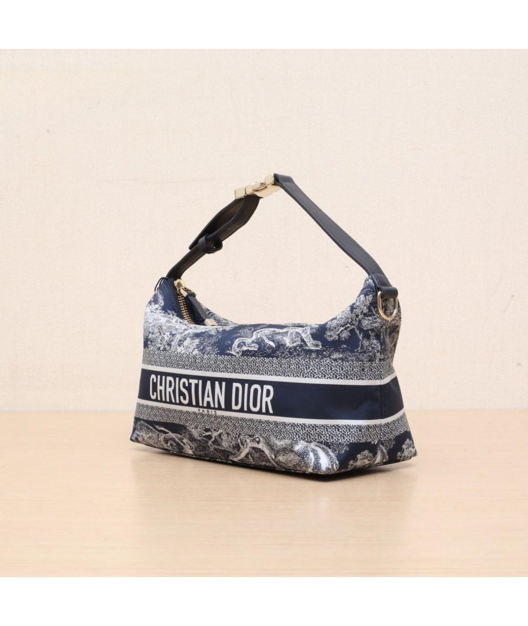 CHRISTIAN DIOR Синяя сумка через плечо, фото 4