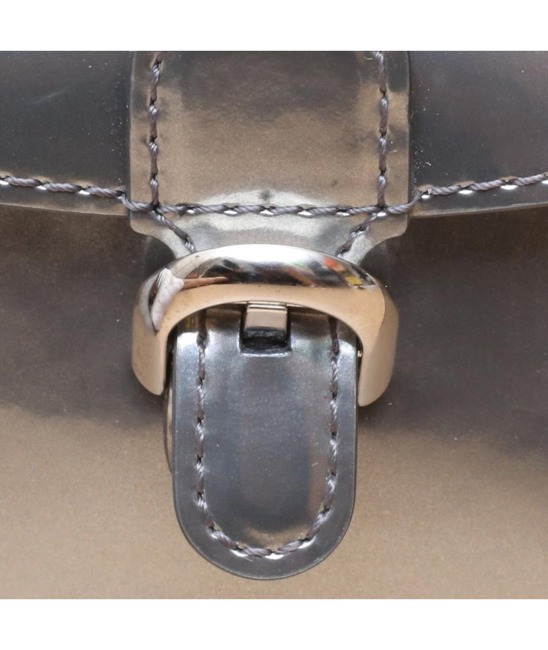 DELVAUX Серебряная кожаная сумка через плечо, фото 8