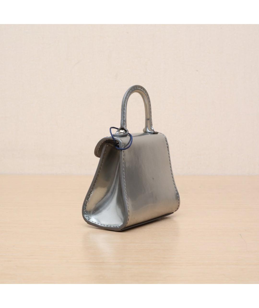 DELVAUX Серебряная кожаная сумка через плечо, фото 6